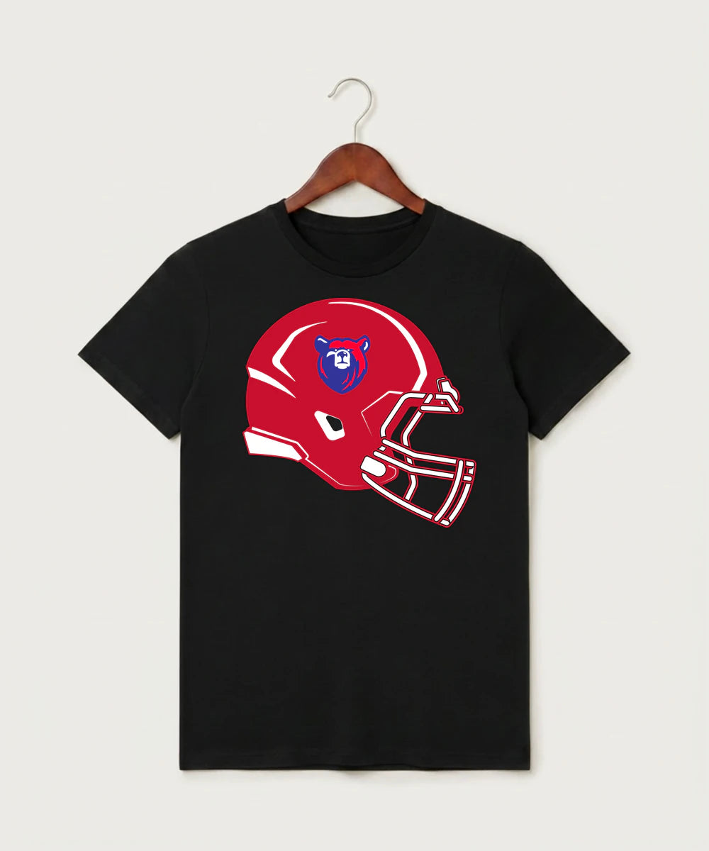 Bertha Hewitt High School Football (Boys) - Black T-Shirt - Full Front