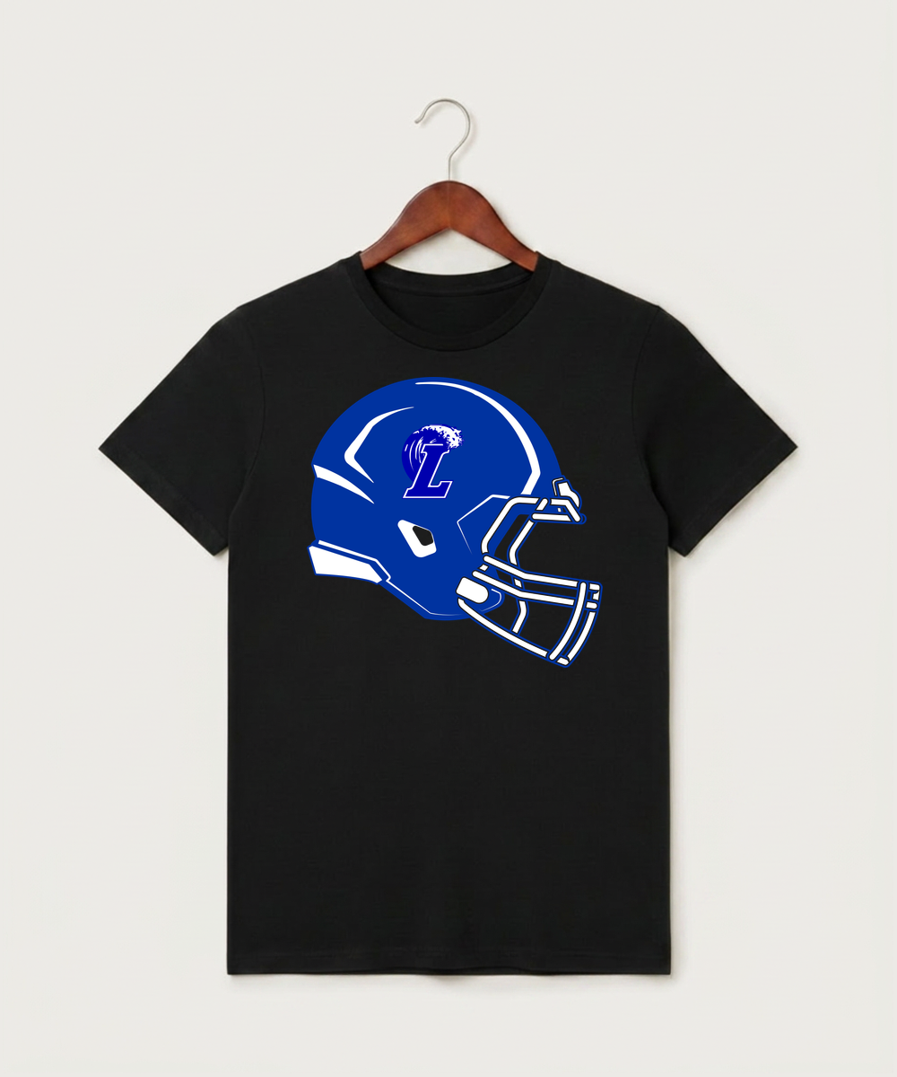 Lakeview High School Football (Boys) - Black T-Shirt - Full Front