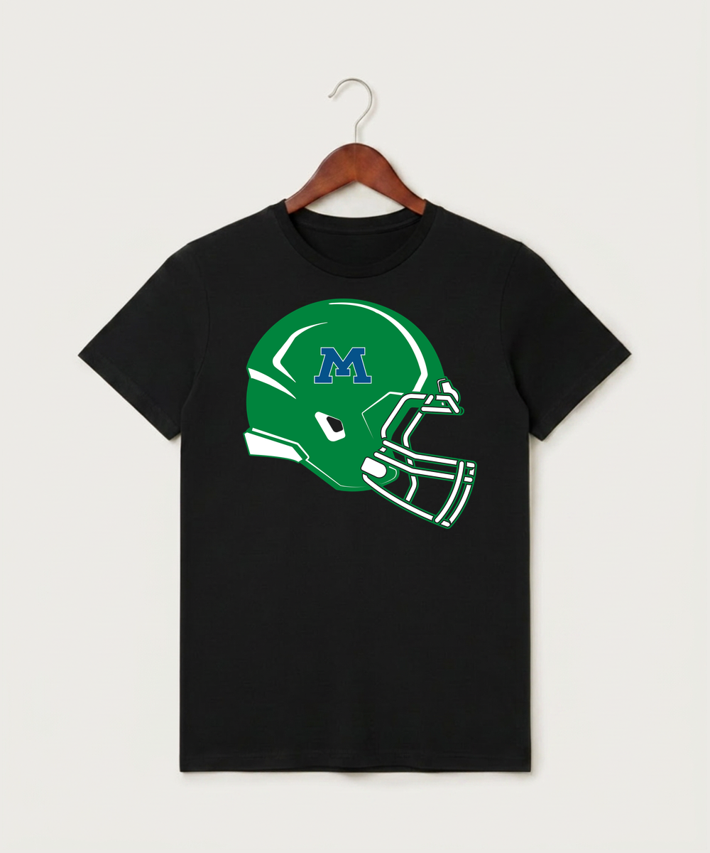 Minnewaska Area High School Football (Boys) - Black T-Shirt - Full Front