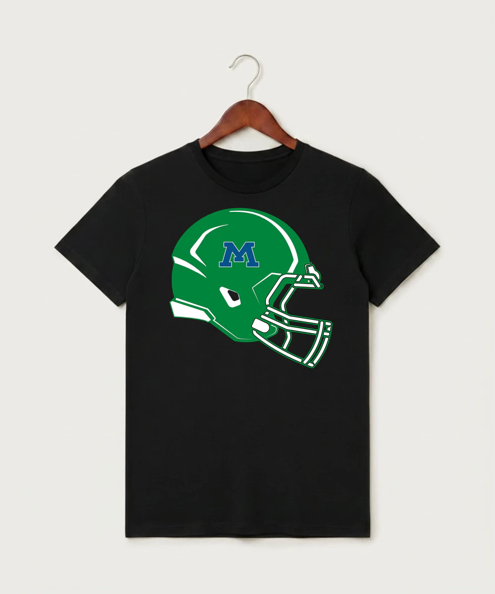 Minnewaska Area High School Football (Boys) - Black T-Shirt - Full Front
