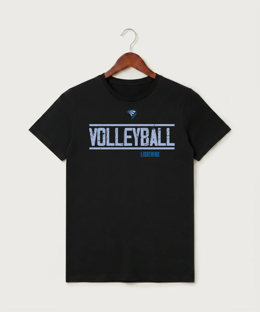 Eastview High School Volleyball (Girls) - Black T-Shirt - Full Front
