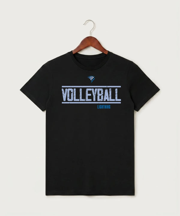 Eastview High School Volleyball (Girls) - Black T-Shirt - Full Front