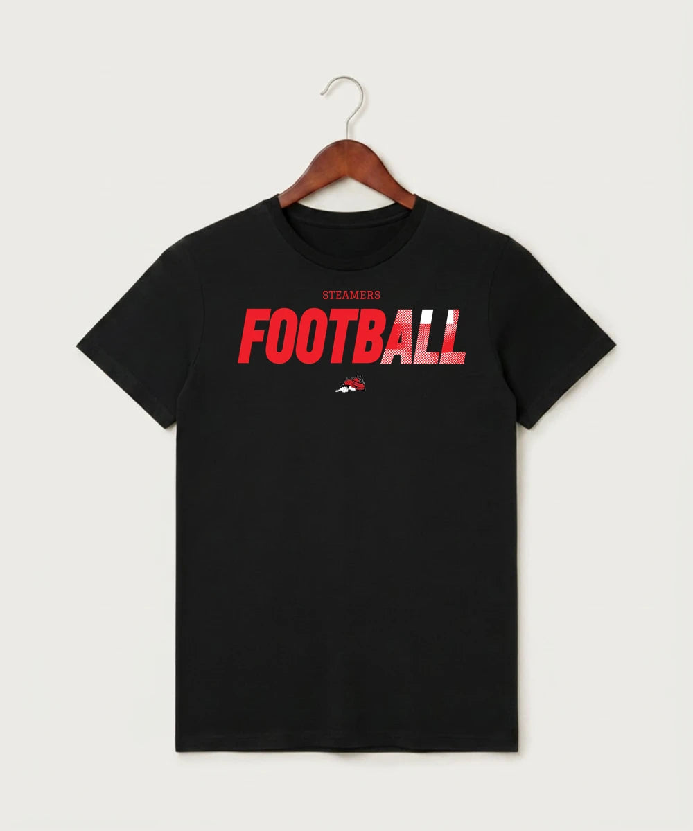 Fulton High School Football (Boys) - Black T-Shirt - Full Front