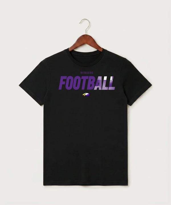 Red Wing High School Football - Black T-Shirt - Full Front