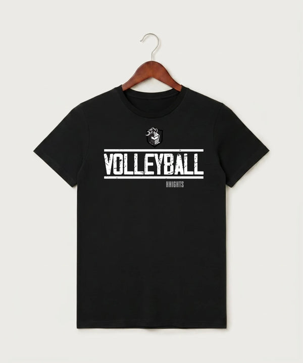 Kingsland High School Volleyball (Girls) - Black T-Shirt - Full Front