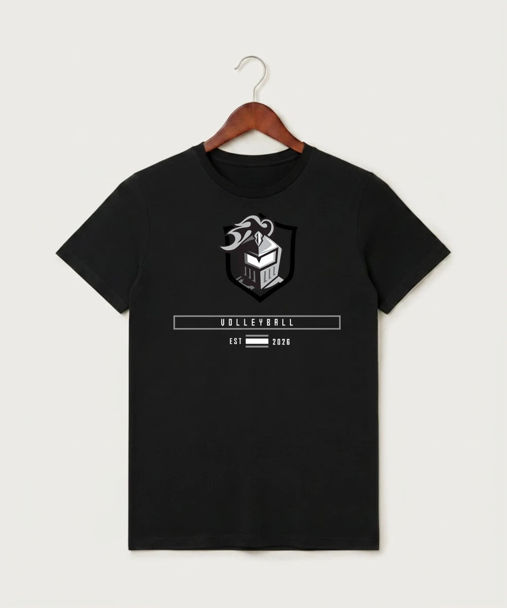 Kingsland High School Volleyball (Girls) - Black T-Shirt - Full Front