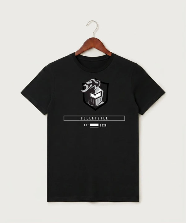 Kingsland High School Volleyball (Girls) - Black T-Shirt - Full Front