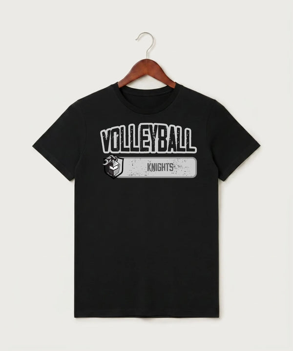 Kingsland High School Volleyball (Girls) - Black T-Shirt - Full Front