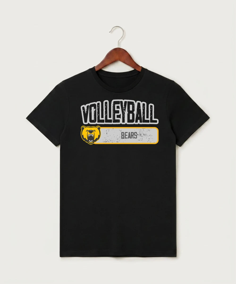 Byron High School Volleyball (Girls) - Black T-Shirt - Full Front