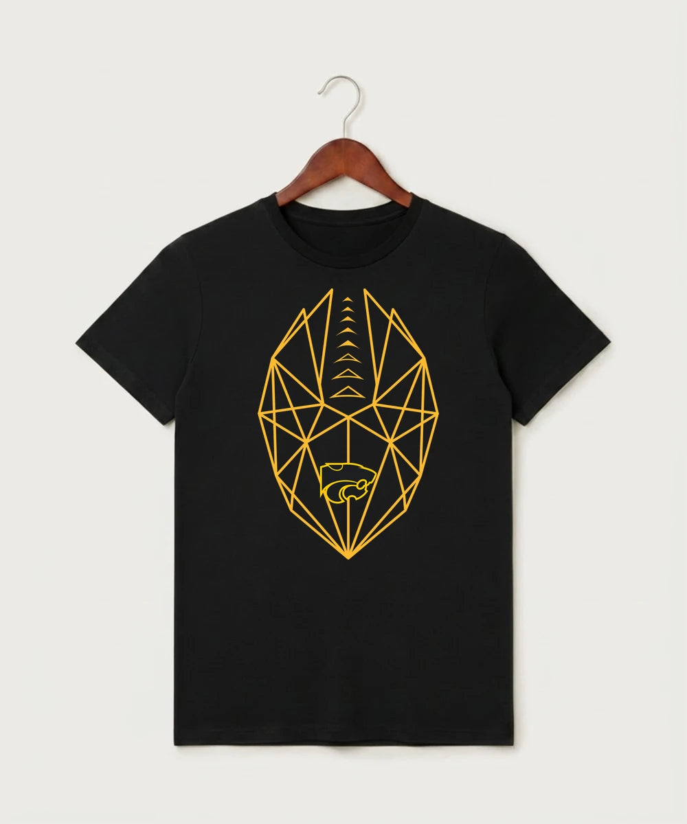 Le-Win Football - Black T-Shirt - Full Front