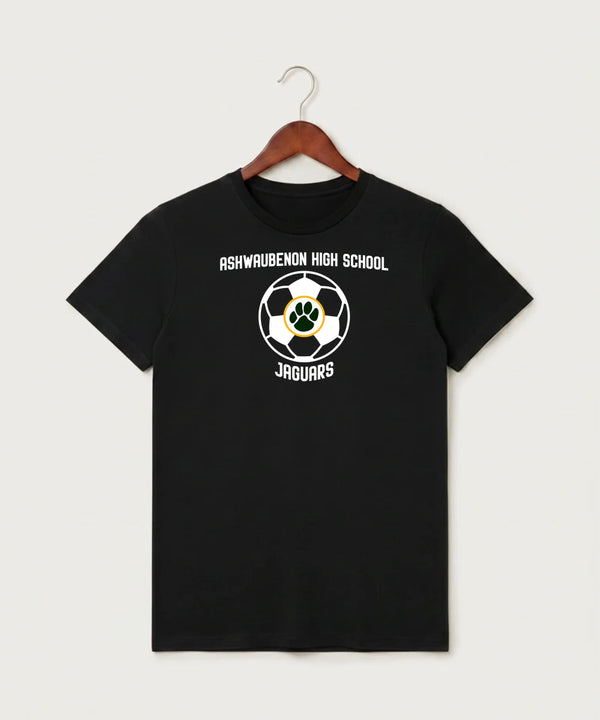 Ashwaubenon High School Soccer (Boys) - Black T-Shirt - Full Front