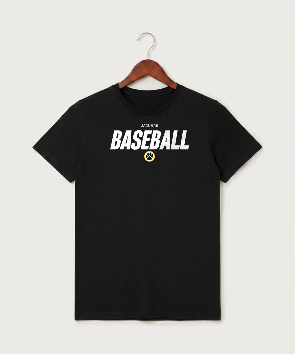 Ashwaubenon High School Baseball (Boys) - Black T-Shirt - Full Front