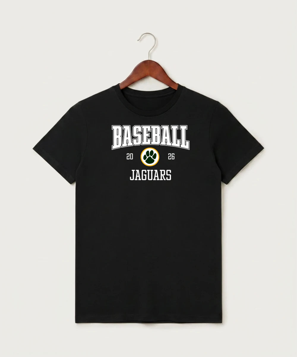 Ashwaubenon High School Baseball (Boys) - Black T-Shirt - Full Front