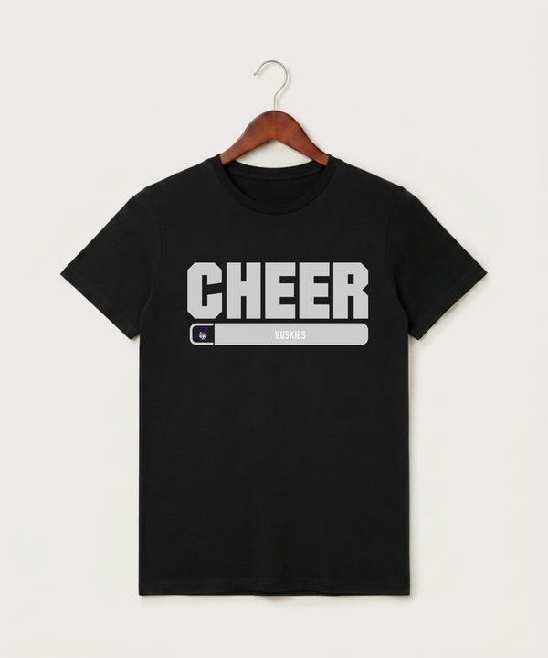 Albany High School Cheerleading - Black T-Shirt - Full Front