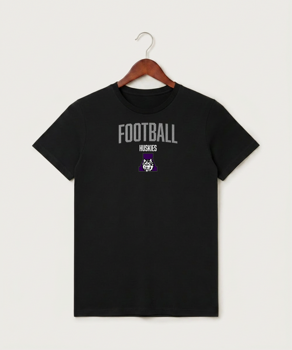 Albany High School Football (Boys) - Black T-Shirt - Full Front