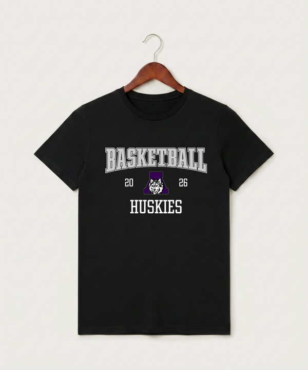 Albany High School Basketball (Boys) - Black T-Shirt - Full Front