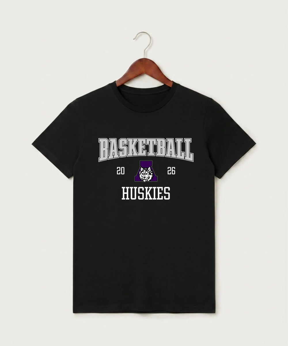 Albany High School Basketball (Boys) - Black T-Shirt - Full Front