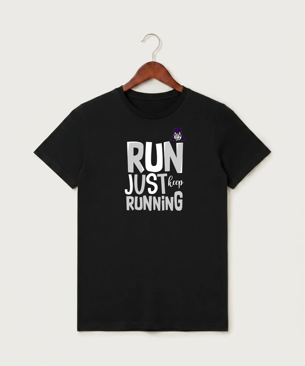 Albany High School Athletics - Black T-Shirt - Full Front