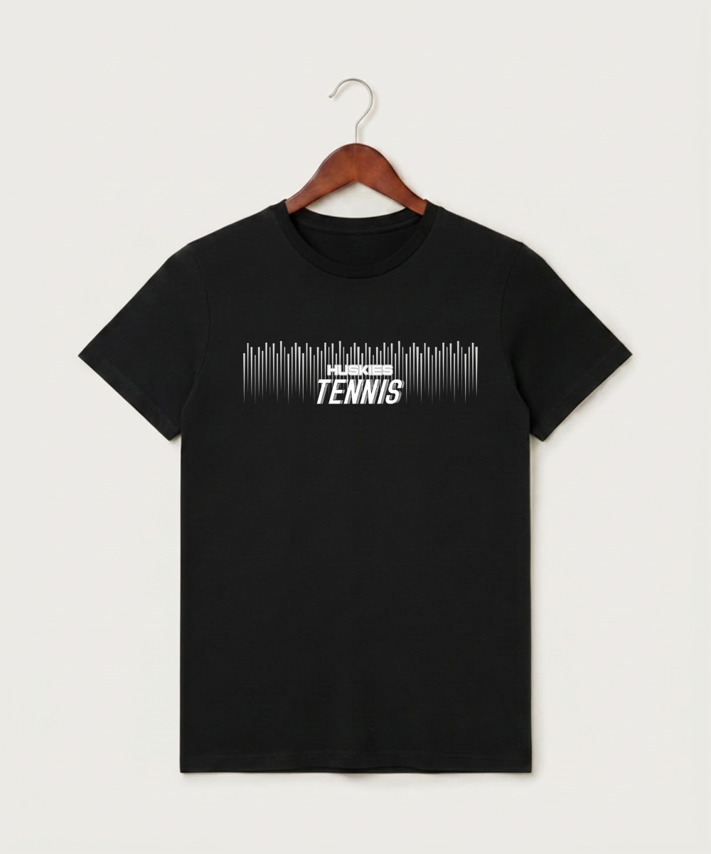 Albany High School Tennis (Boys) - Black T-Shirt - Full Front