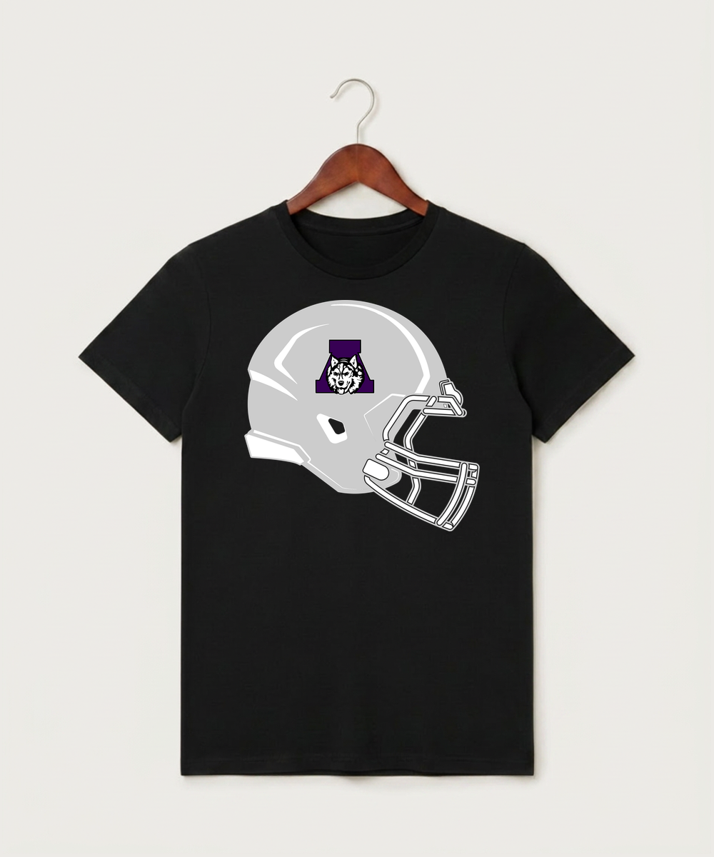 Albany High School Football (Boys) - Black T-Shirt - Full Front