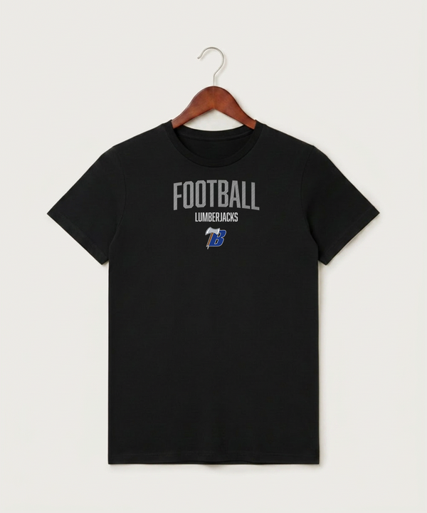 Bemidji High School Football (Boys) - Black T-Shirt - Full Front