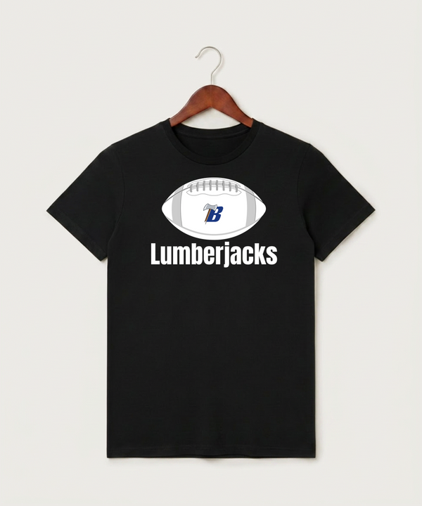 Bemidji High School Football (Boys) - Black T-Shirt - Full Front