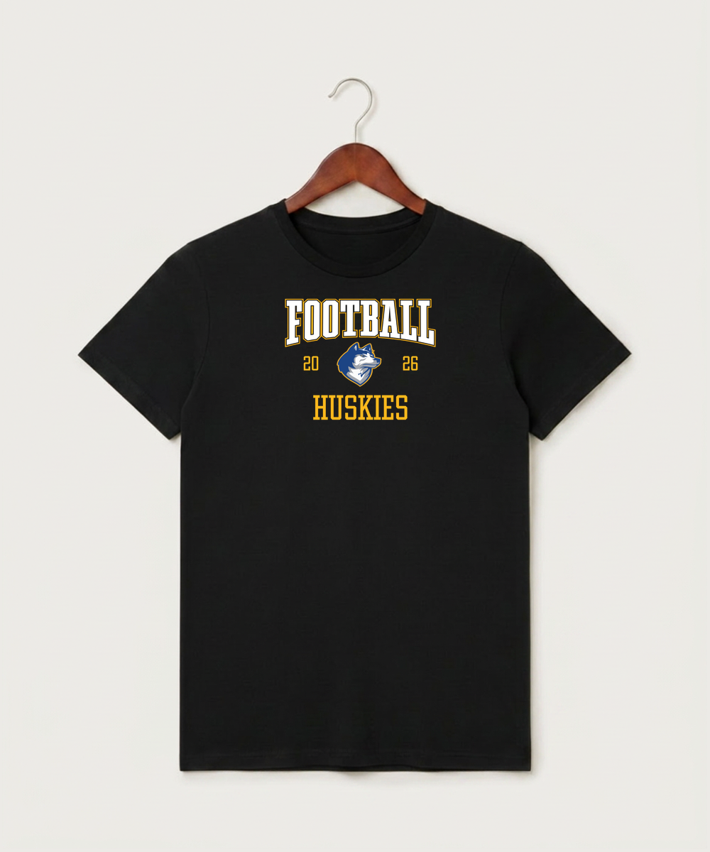 Bigfork Senior High School Football (Boys) - Black T-Shirt - Full Front
