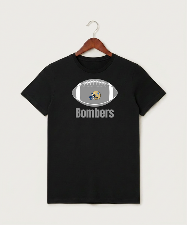 Braham Area High School Football (Boys) - Black T-Shirt - Full Front