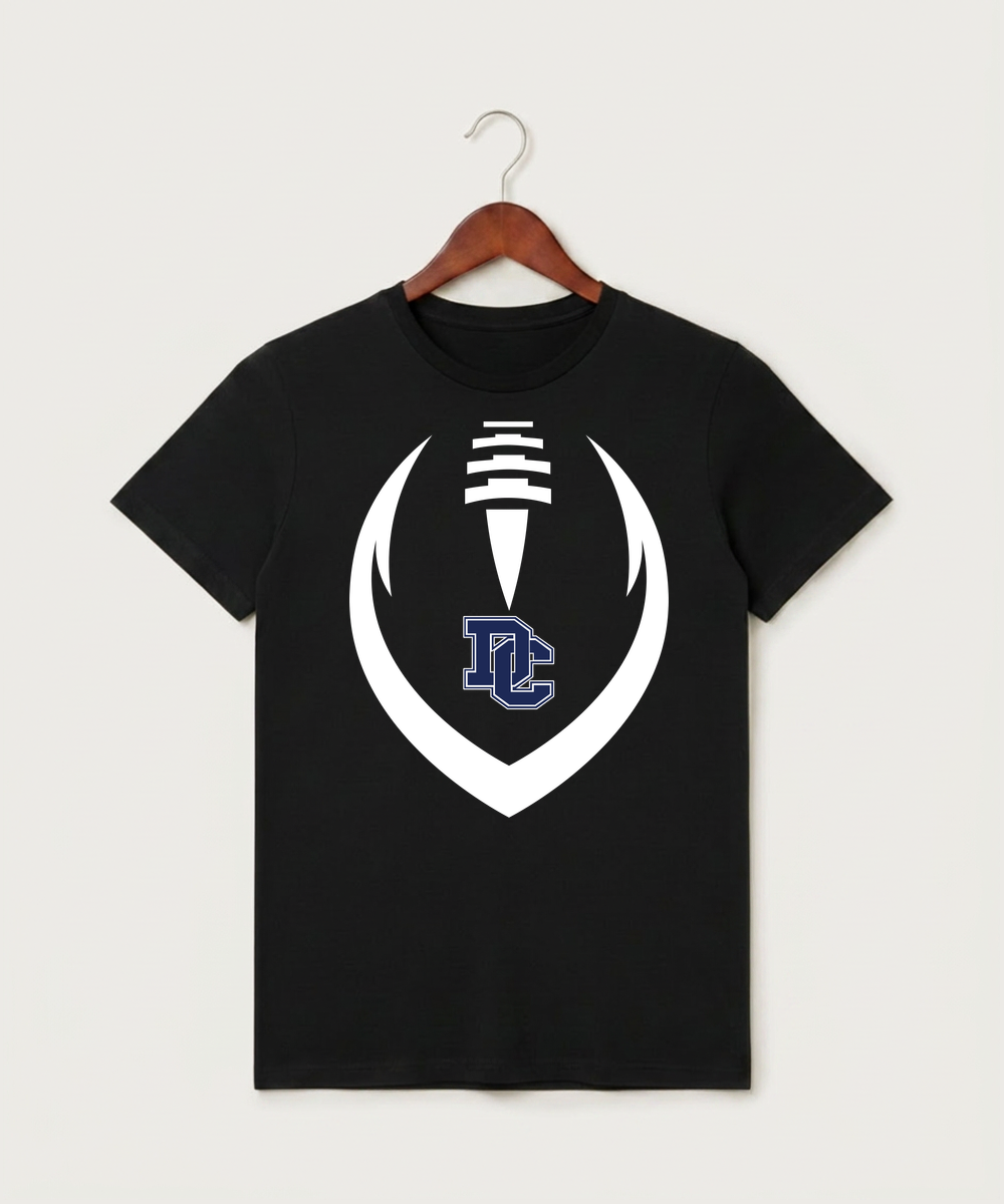 Dassel Cokato High School Football (Boys) - Black T-Shirt - Full Front