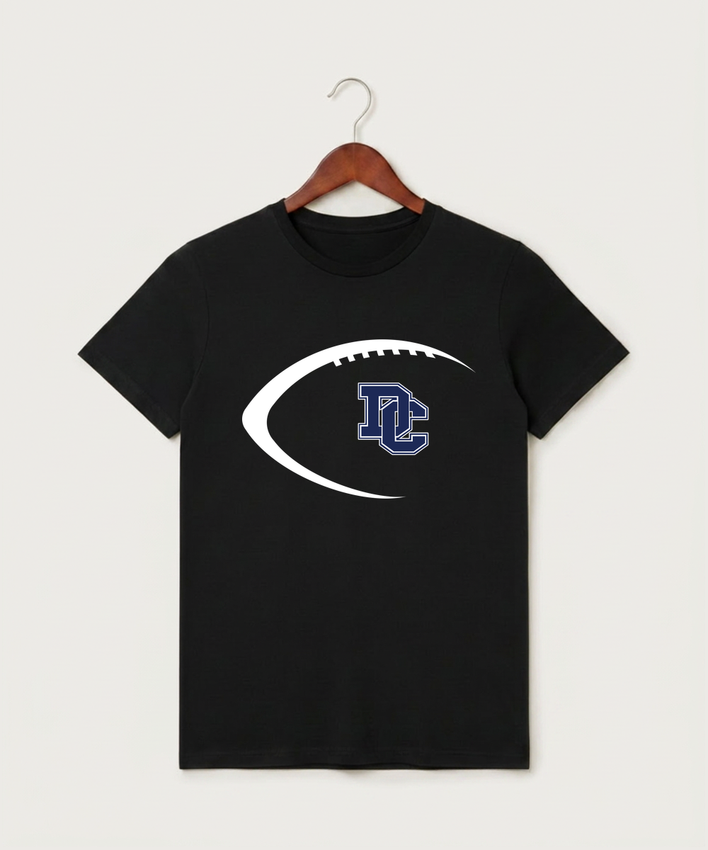 Dassel Cokato High School Football (Boys) - Black T-Shirt - Full Front
