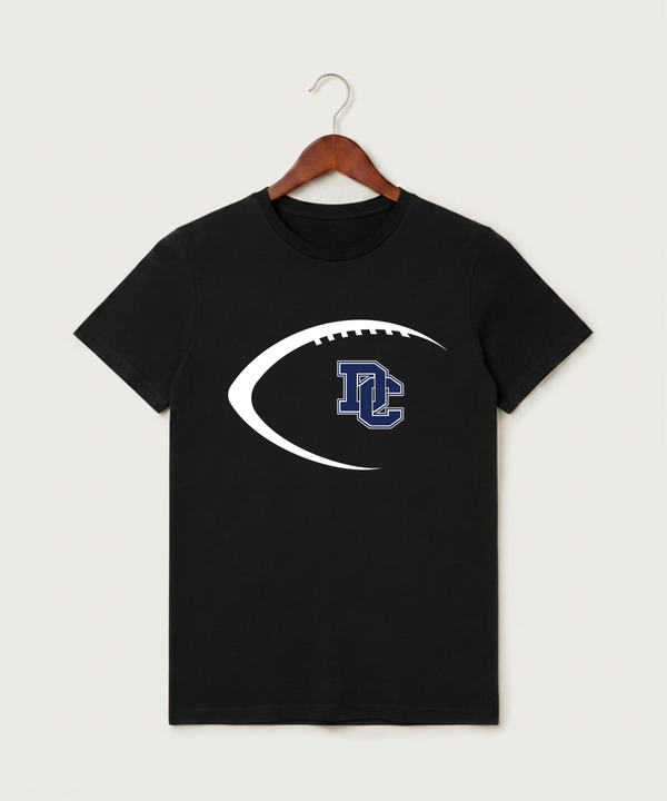 Dassel Cokato High School Football (Boys) - Black T-Shirt - Full Front