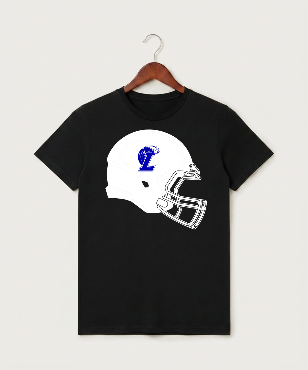 Lakeview High School Football (Boys) - Black T-Shirt - Full Front