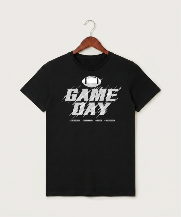 Dassel Cokato High School Football (Boys) - Black T-Shirt - Full Front