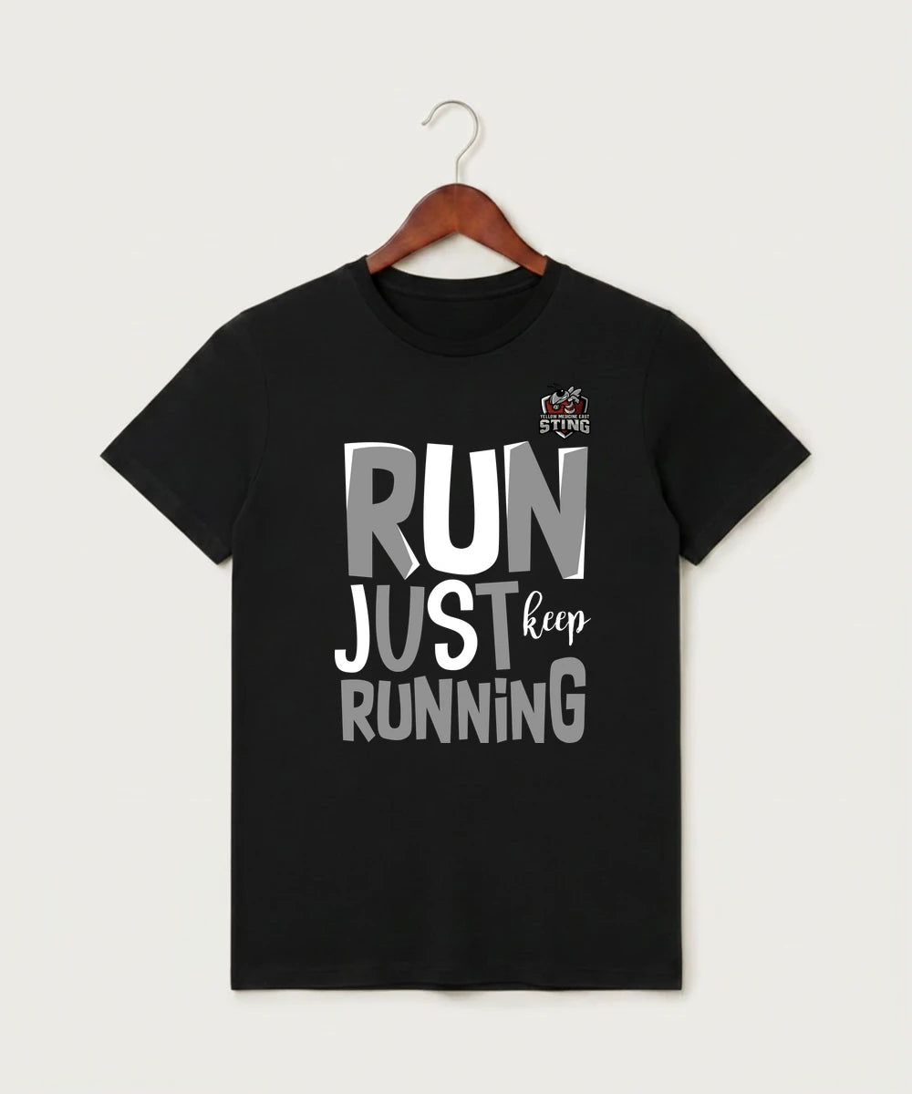 Yellow Medicine East High School Athletics - Black T-Shirt - Full Front