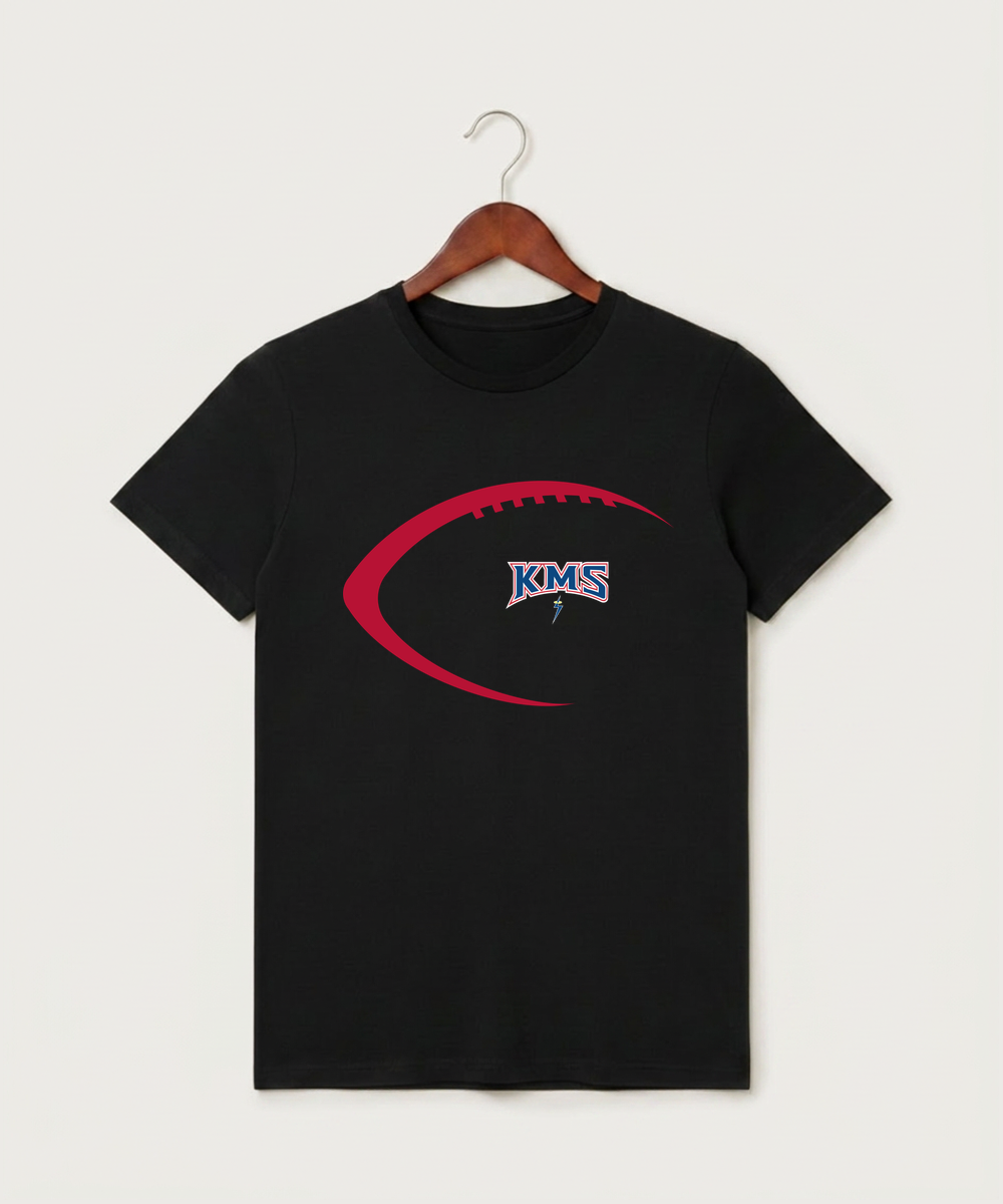 Kerkhoven-Murdock-Sunburg High School Football (Boys) - Black T-Shirt - Full Front