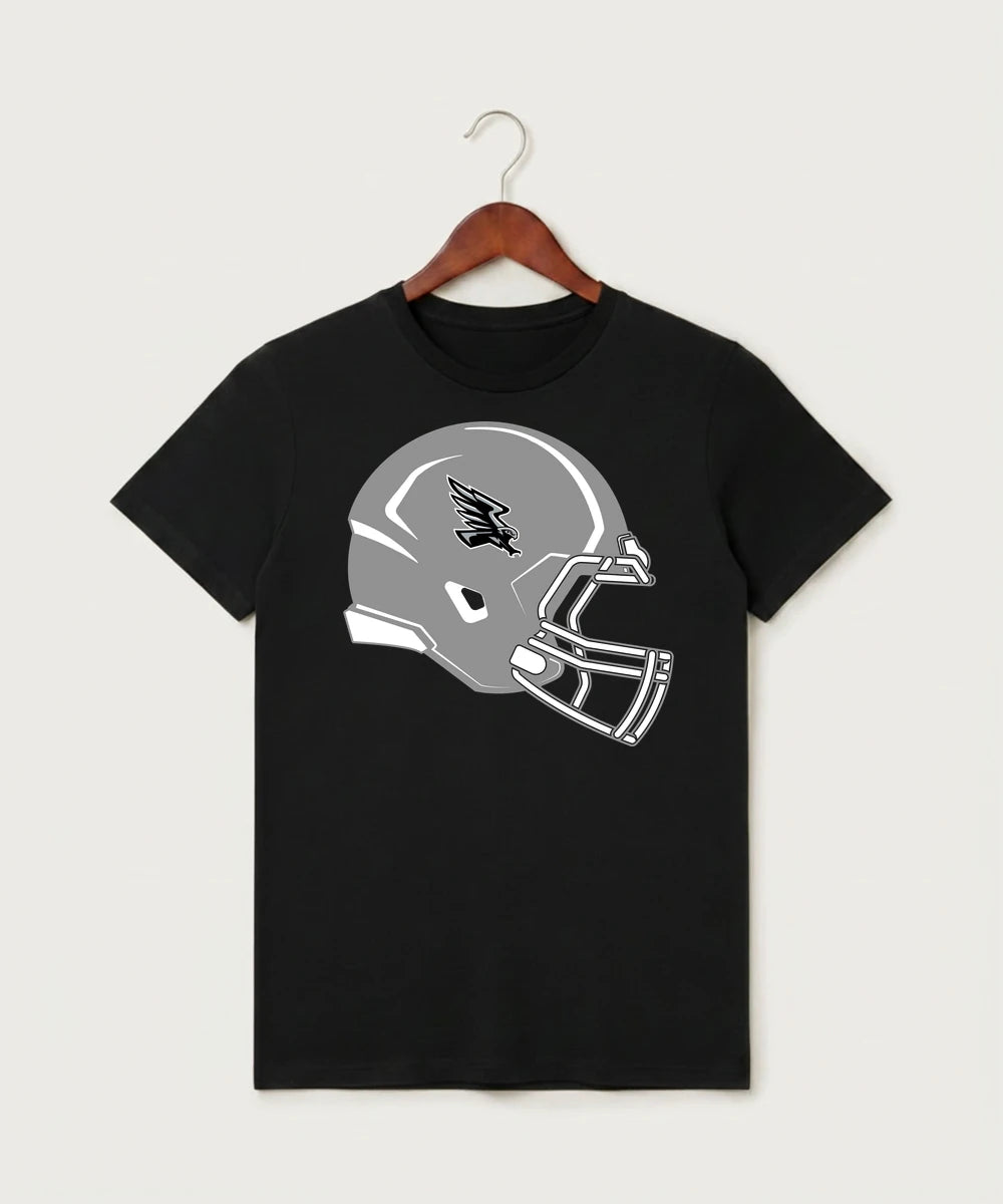 Red Rock Central High School Football (Boys) - Black T-Shirt - Full Front