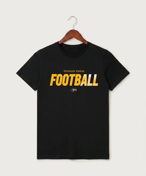 Montevideo High School Football (Boys) - Black T-Shirt - Full Front