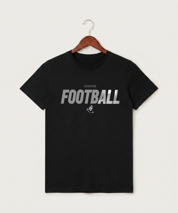 Heron Lake-Okabena High School Football (Boys) - Black T-Shirt - Full Front