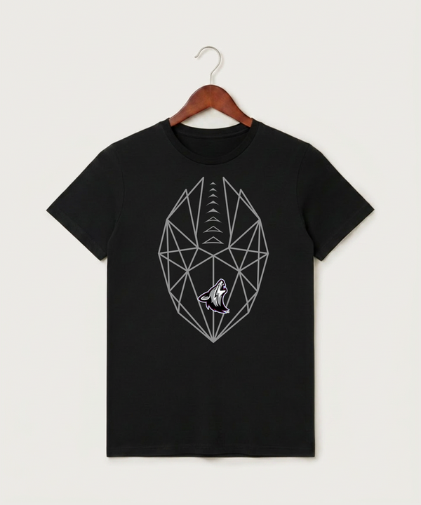 Heron Lake-Okabena High School Football (Boys) - Black T-Shirt - Full Front