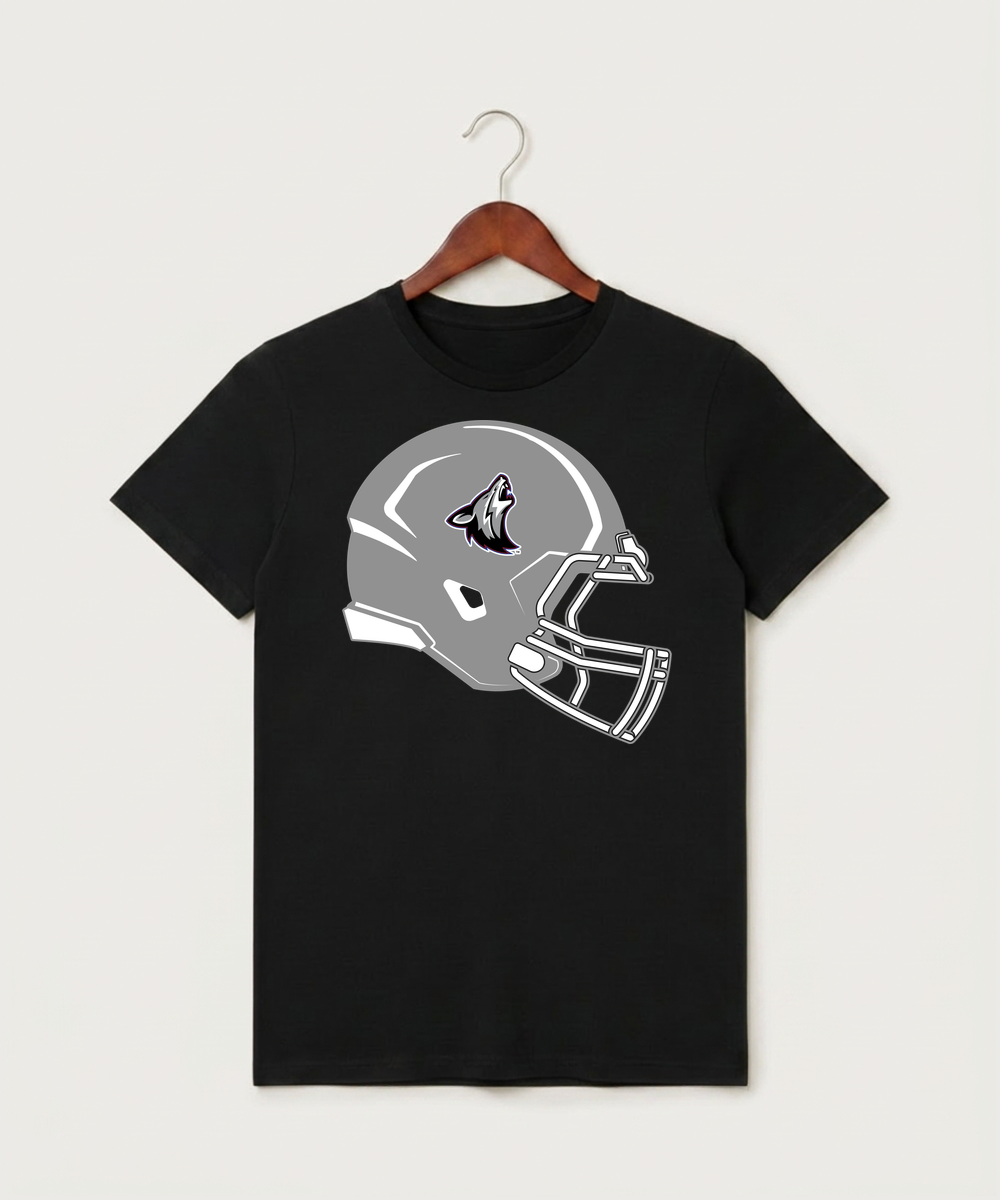 Heron Lake-Okabena High School Football (Boys) - Black T-Shirt - Full Front