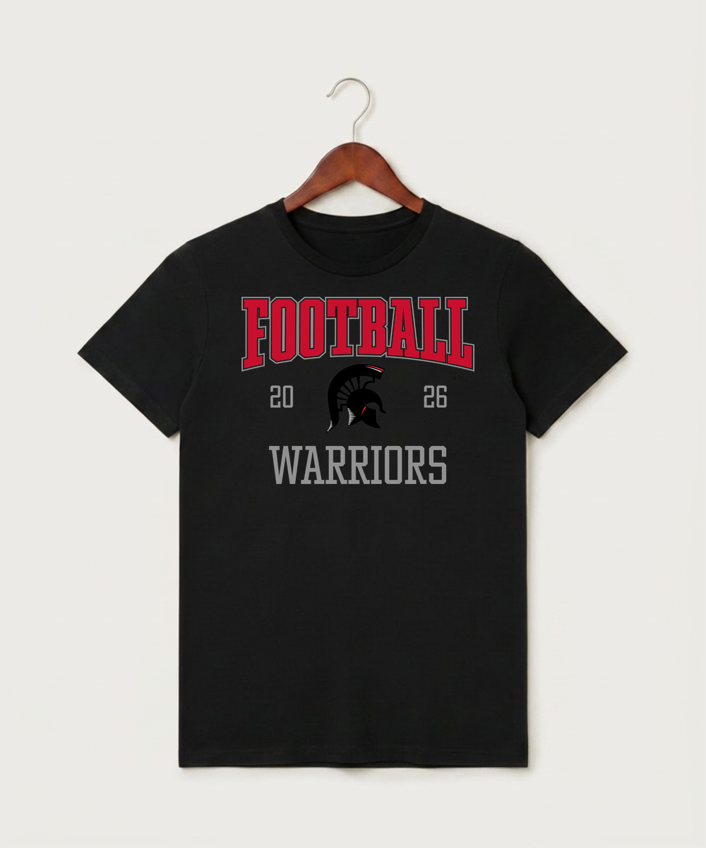 Bold High School Football (Boys) - Black T-Shirt - Full Front