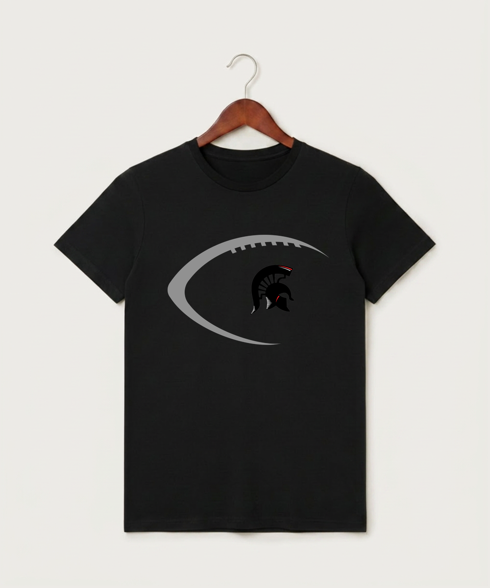 Bold High School Football (Boys) - Black T-Shirt - Full Front