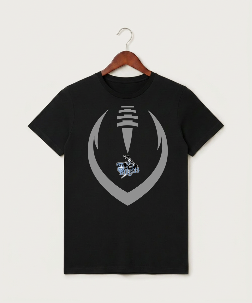 Russell-Tyler-Ruthton High School Football (Boys) - Black T-Shirt - Full Front