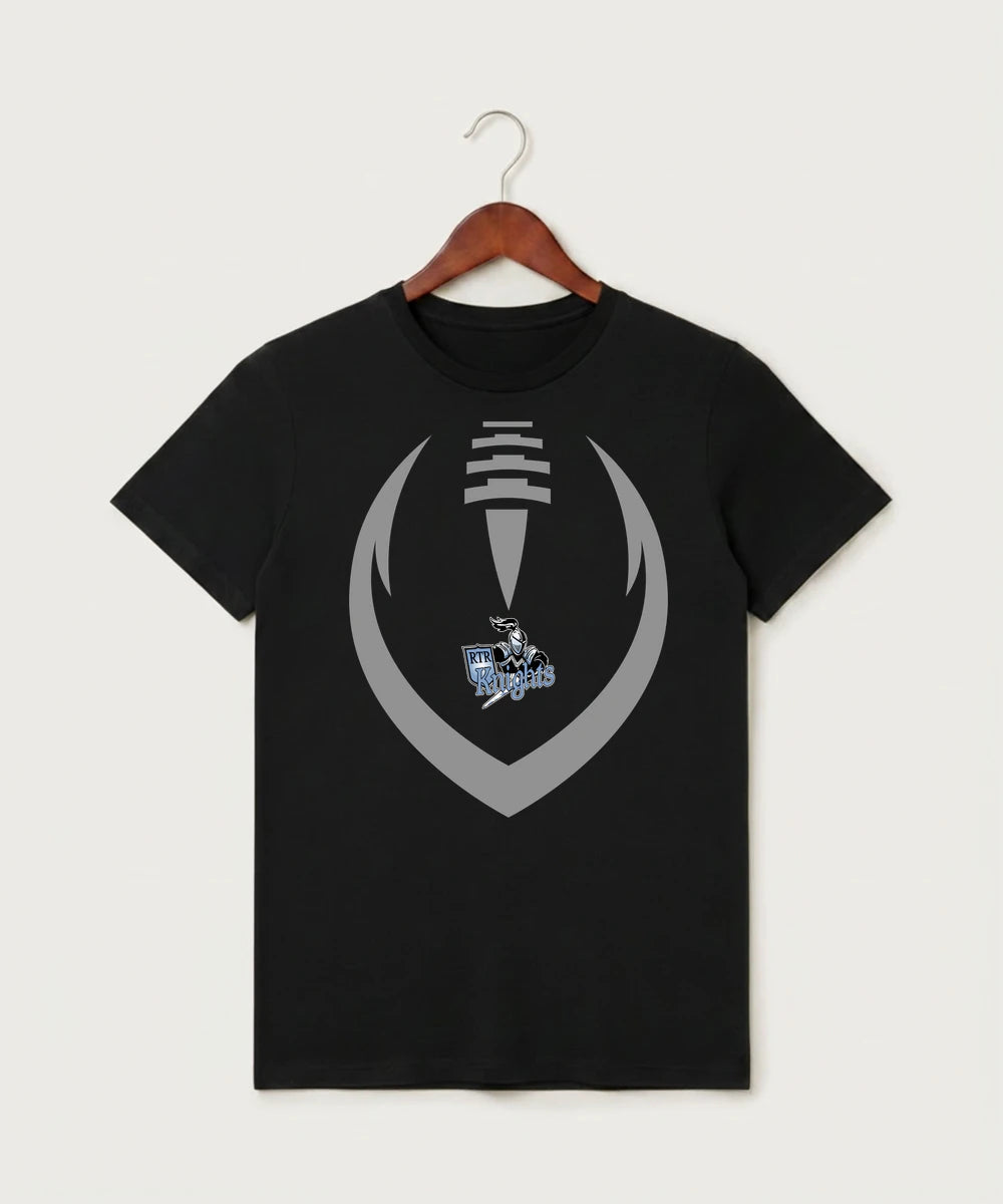 Russell-Tyler-Ruthton High School Football (Boys) - Black T-Shirt - Full Front