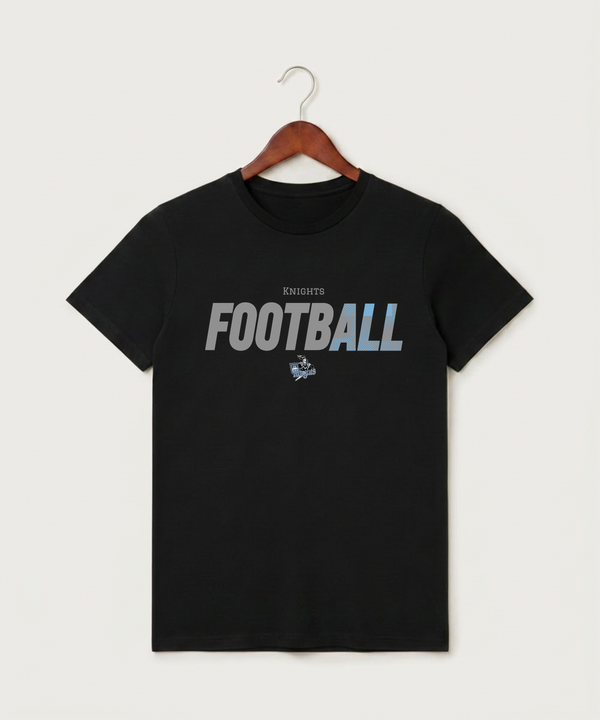 Russell-Tyler-Ruthton High School Football (Boys) - Black T-Shirt - Full Front