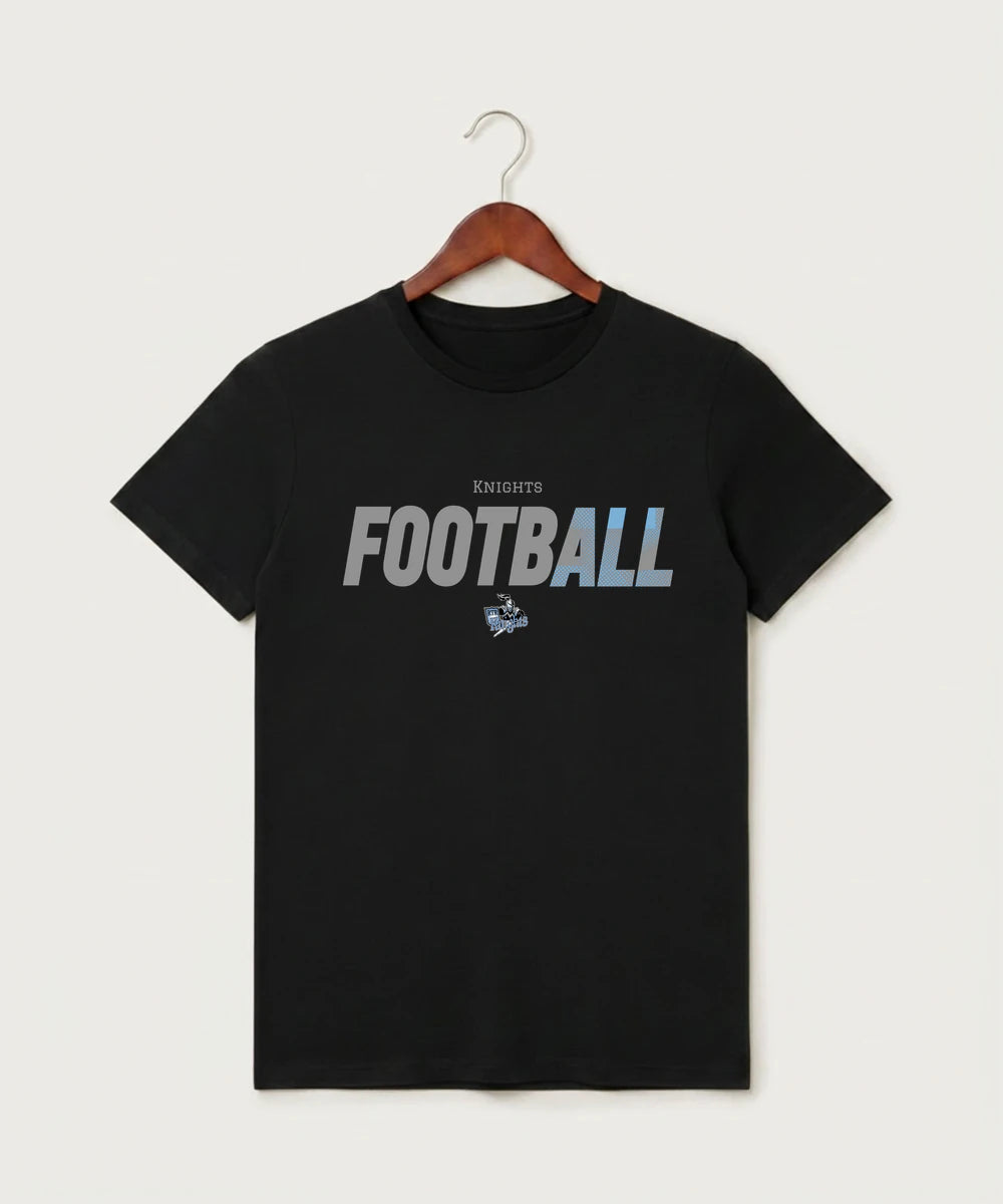 Russell-Tyler-Ruthton High School Football (Boys) - Black T-Shirt - Full Front
