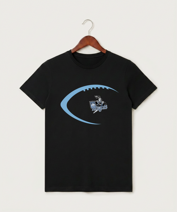 Russell-Tyler-Ruthton High School Football (Boys) - Black T-Shirt - Full Front