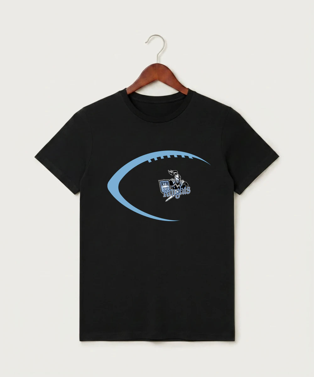 Russell-Tyler-Ruthton High School Football (Boys) - Black T-Shirt - Full Front