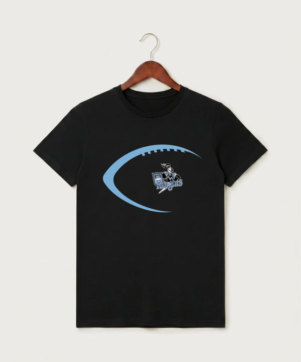 Russell-Tyler-Ruthton High School Football (Boys) - Black T-Shirt - Full Front