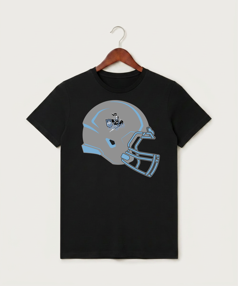 Russell-Tyler-Ruthton High School Football (Boys) - Black T-Shirt - Full Front